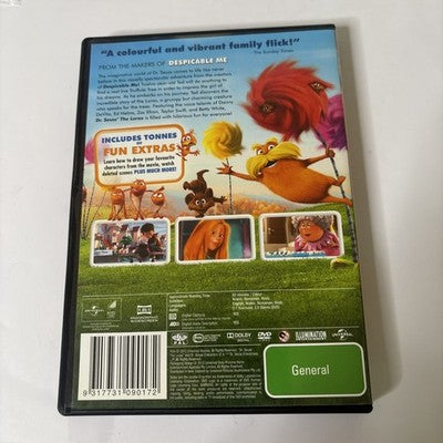 Dr. Seuss' the Lorax (DVD, 2012) Animated Movie Region 4,2 NEW