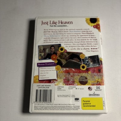 Just like Heaven (DVD, 2005) Reese Witherspoon Region 4,2 NEW