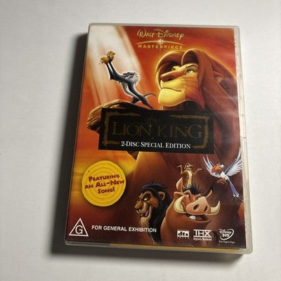The Lion King (Special Edition, DVD, 1994) Region 4