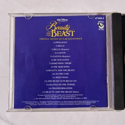 Beauty And The Beast (Original Motion Picture Soundtrack) (CD, 1991) Australia 2