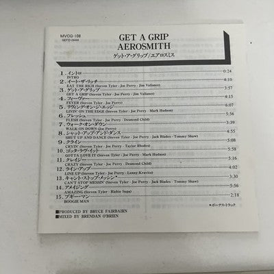 Aerosmith – Get A Grip (CD, 1993) Japan Obi MVCG-108