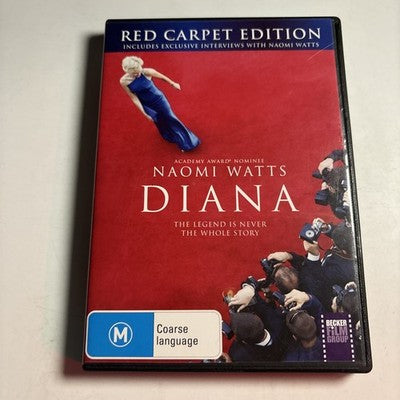 Diana (DVD, 2013) Red Carpet Edition Naomi Watts Region 4