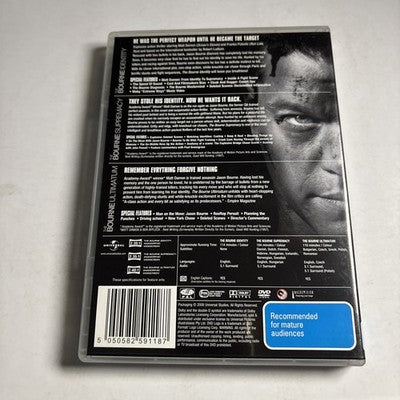 The Bourne Identity / The Bourne Supremacy / The Bourne Ultimatum DVD Region 4,2
