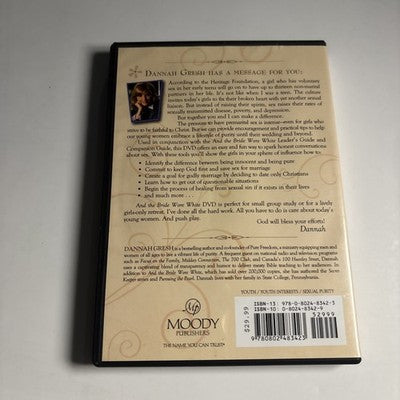 And the Bride Wore White : Seven Secrets to Sexual Purity by Dannah Gresh DVD