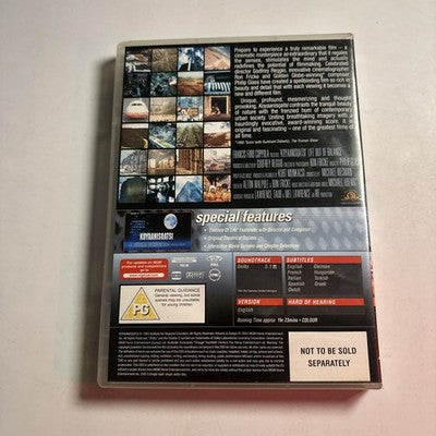 Koyaanisqatsi: Life Out Of Balance (DVD,1983) Edward Asner, Pat Benatar Region 2