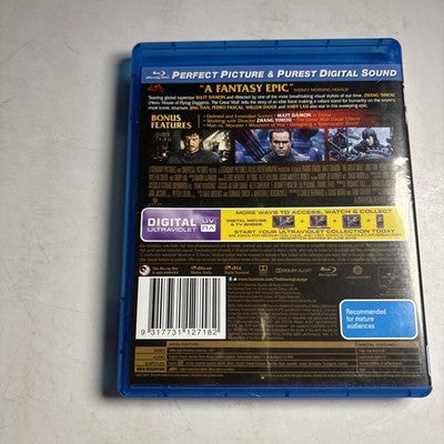 The Great Wall (Blu-ray, 2016) Matt Damon Region B
