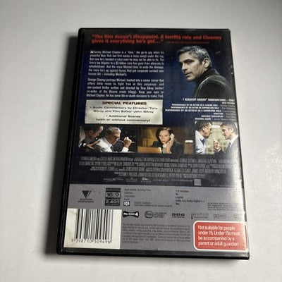 Michael Clayton (DVD, 2007) George Clooney Region 4
