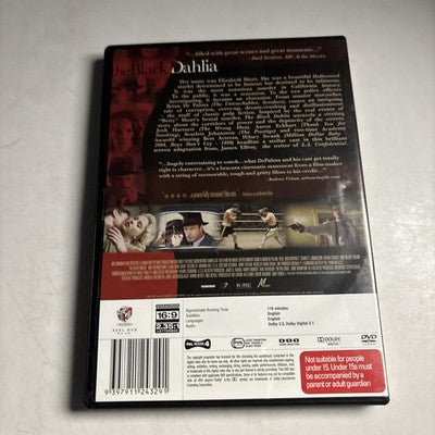 The Black Dahlia (DVD, 2006) Aaron Eckhart, Josh Hartnett, Region 4 NEW