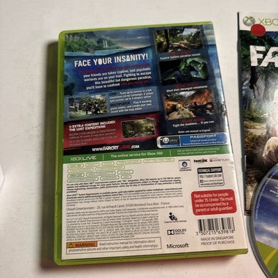 Far Cry 3 Microsoft Xbox 360 Video Game + Manual PAL