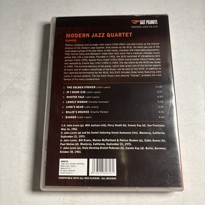 Modern Jazz Quartet Django (DVD, 1975) All Regions