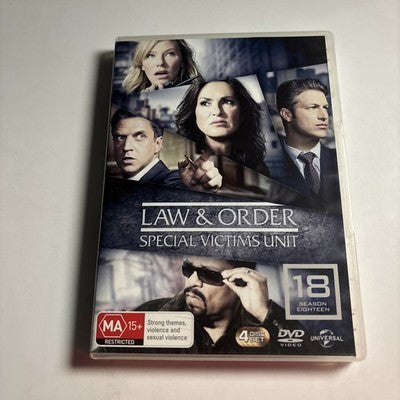 Law and Order - Special Victims Unit : Season 18 (DVD, 2017) Region 4,2