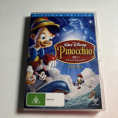 Pinocchio (Platinum Edition, DVD, 1940, 2-Disc) Disney Region 4