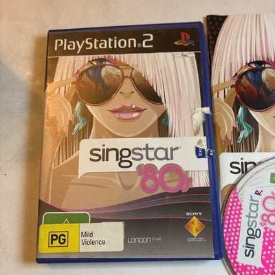 SINGSTAR 80's PlayStation 2 PS2  Manual PAL