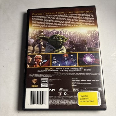 Star Wars - The Clone Wars Season 1 : Vol 1 (DVD, 2008) Region 4 NEW