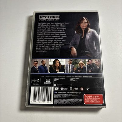 Law and Order - Special Victims Unit : Season 19 (DVD, 2018) Region 4,2