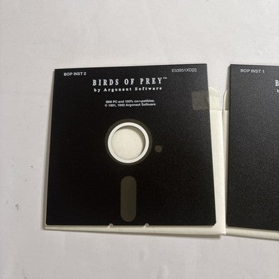 Birds Of Prey By Argonaut Software PC IBM 5.25" 2-Diskette *No Box Or Manual*