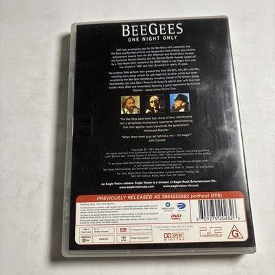 Bee Gees - One Night Only (DVD, 1997) All Regions