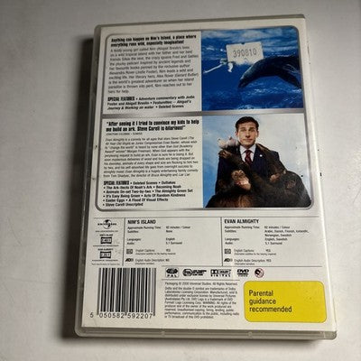 Nim's Island / Evan Almighty (DVD, 2008) Gerard Butler, Region 4,2