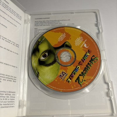 Shrek 2 Paint & Create PC CDROM