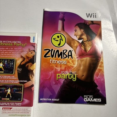 Zumba Fitness Nintendo Wii game, PAL, w/ Manual.