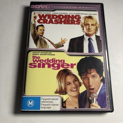 Wedding Crashers / The Wedding Singer DVD Adam Sandler, Owen Wilson Region 4