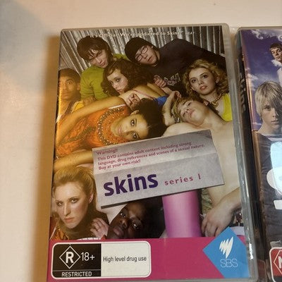 Skins : Series 1 & 2 (DVD, 2008) Region 4