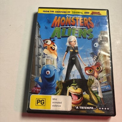 Monsters Vs Aliens (DVD, 2009) Kiefer Sutherland, Paul Rudd, Region 4