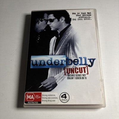 Underbelly Uncut (DVD, 2008) Region 4