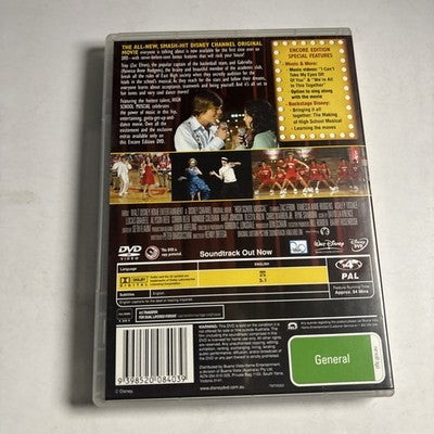 High School Musical (DVD, 2006) Region 4