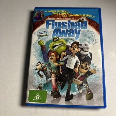 Flushed Away (DVD, 2006) Andy Serkis, Bill Nighy, Hugh Jackman Region 4