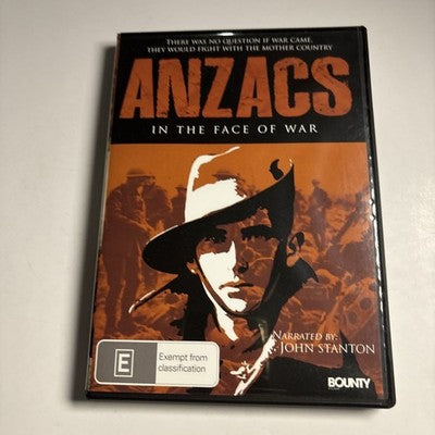 Anzacs In The Face of War (DVD, 2010) John Stanton  Region 4 NEW