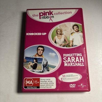 Knocked Up / Forgetting Sarah Marshall (DVD, 2-Disc) Seth Rogan, Region 4,2