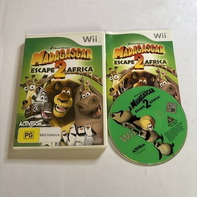 Madagascar Escape 2 Africa Nintendo Wii Compete With Manual - PAL