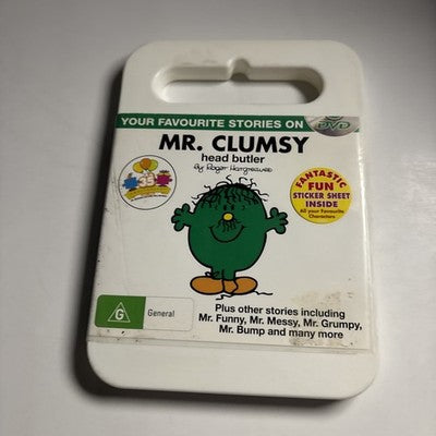 Mr Clumsy Head Butler & Other Stories DVD Mr Men Children's Region 4