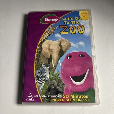 Barney Let's Go To The Zoo (DVD, 2001) Region 4