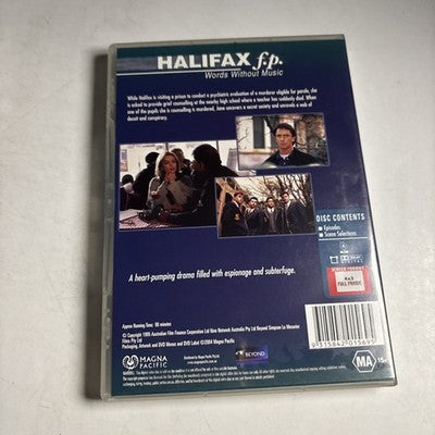 Halifax F.P - Words Without Music (DVD, 1995) Region 4