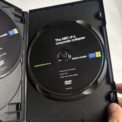 CPA Australia - The ABC Of A Corporate Collapse (DVD, 2010) All Regions