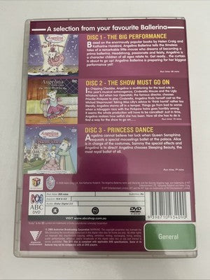 Angelina Ballerina: 3 Disc Collection : Over 3 Hours (DVD, 2001) Region 4