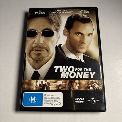 Two for the Money (DVD, 2005) Al Pacino, Matthew McConaughey Region 4,2 NEW