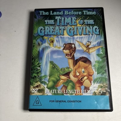 The Land before Time - The Time of the Great Giving (DVD, 1995) Region 4,2