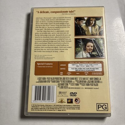Little Man Tate (DVD, 1991) Jodie Foster, Dianne Wiest Region 4