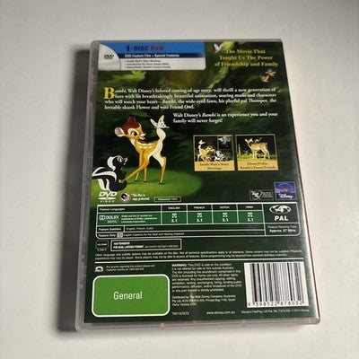 Bambi (DVD, 1942) Disney Classics Region 4