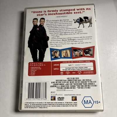 Me, Myself and Irene (DVD, 2000) Jim Carrey Region 4 NEW