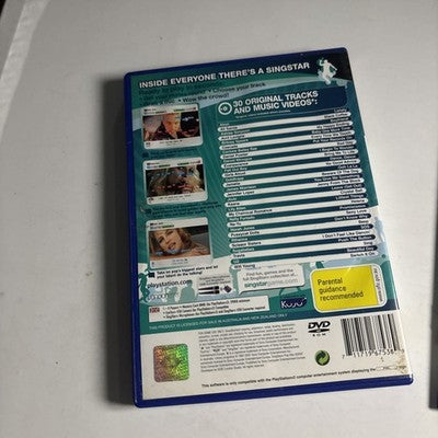 SingStar Pop Hits Sony PLAYSTATION 2 PAL Game Manual