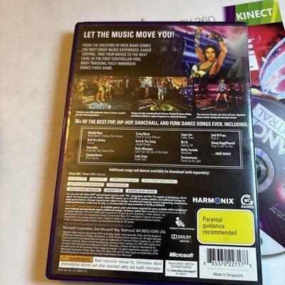 Dance Central Xbox 360 PAL Complete With Manual