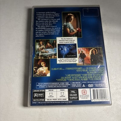 Flatliners (DVD, 1990) Kiefer Sutherland, Julia Roberts Region 4