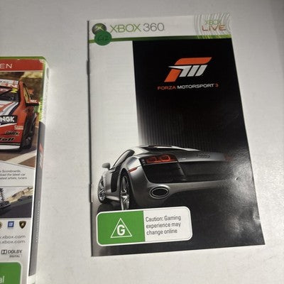 Forza Motorsport 3 - Xbox 360 Game [PAL] 2 Disc Set - With Manual