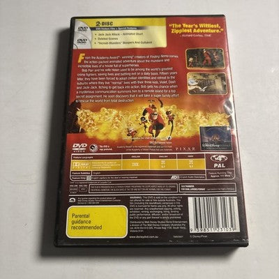 The Incredibles (DVD, 2004) Samuel L. Jackson, Pixar Disney Region 4