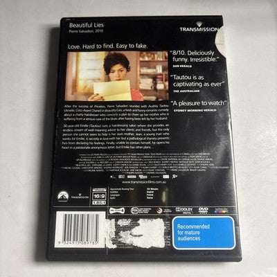 Beautiful Lies (DVD, 2010) Audrey Tautou Region 4