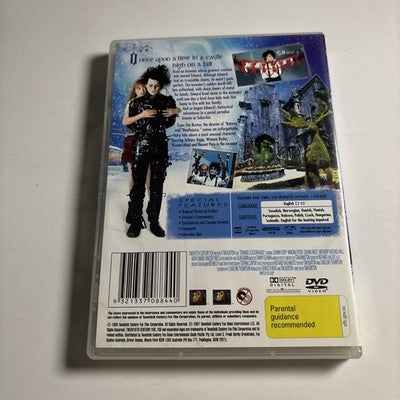 Edward Scissorhands (DVD, 1990) Johnny Depp Region 4